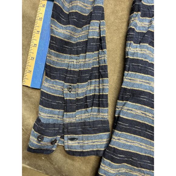 Pendleton Men's Denim Button Down‎ Front Pocket Shirt 2XL Aztec Collar southwest - Picture 2 of 6